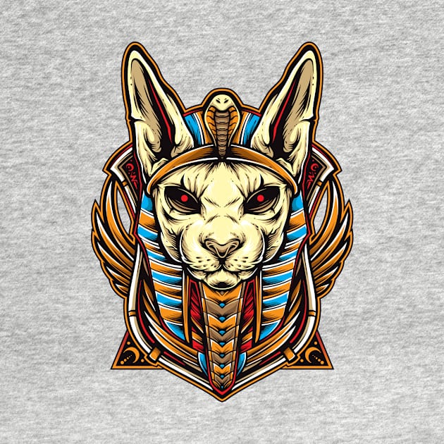 Cat Anubis by InksyndromeArtwork